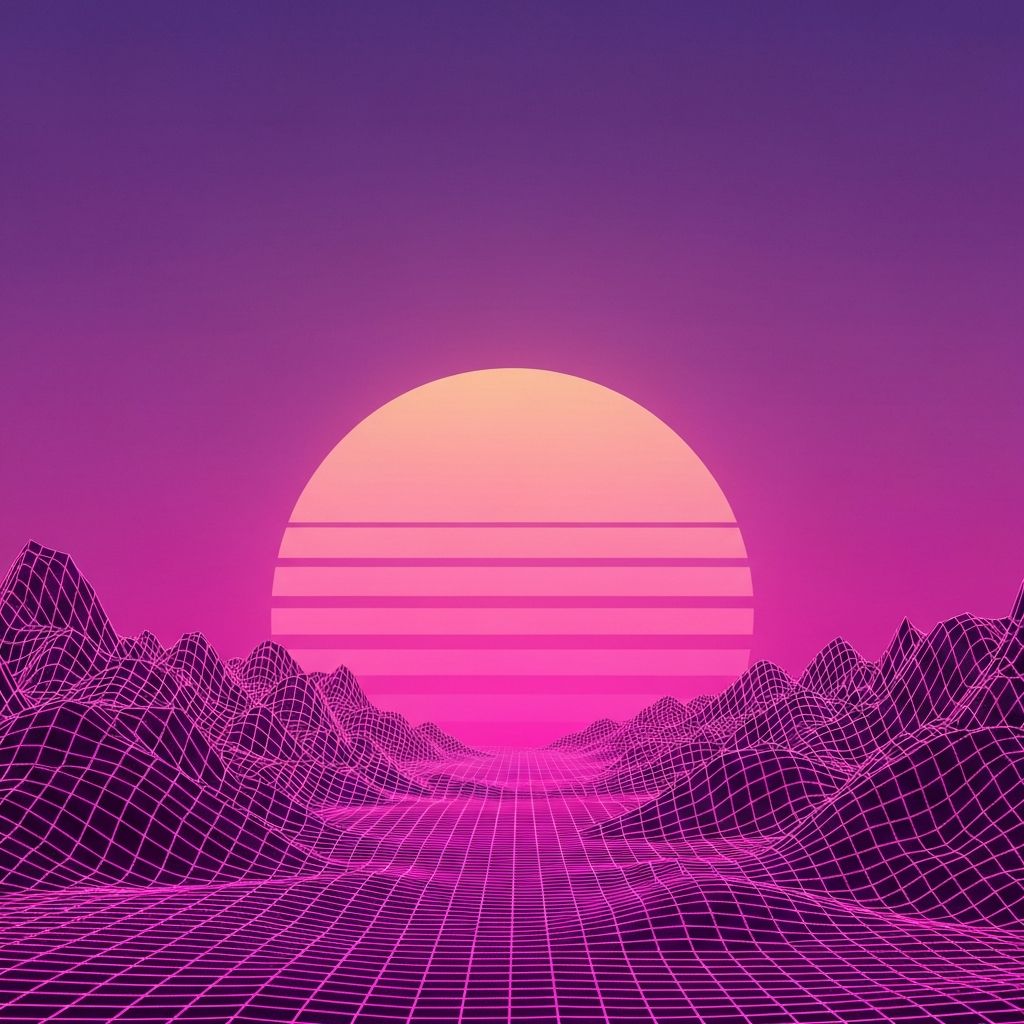 Synthwave sunset